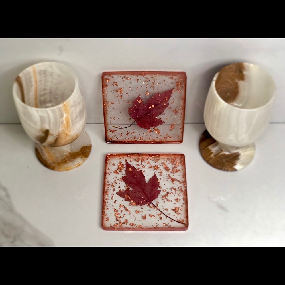 Leaf Coasters
